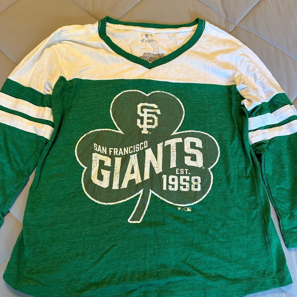 San Francisco Giants Lucky Green and White Shirt